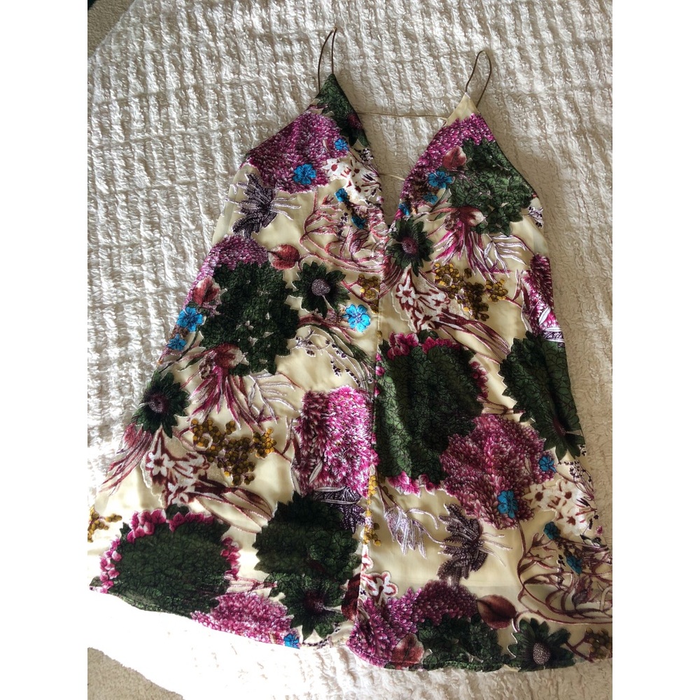 NWT Audrey Brooklyn Floral Velvet Dress
